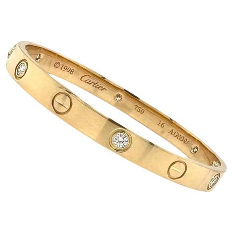 cartier love bracelet 750 16 ip 6688|cartier bracelet serial number check.